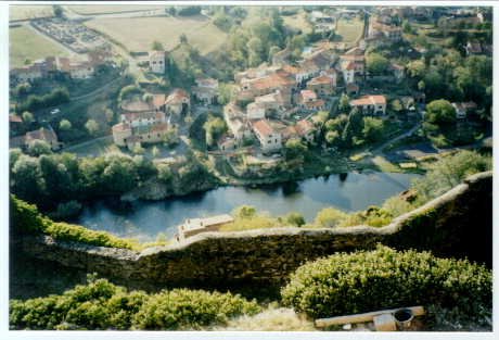 View from the castle at St Ilpize